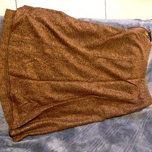 Uniqlo sweater skirt brown